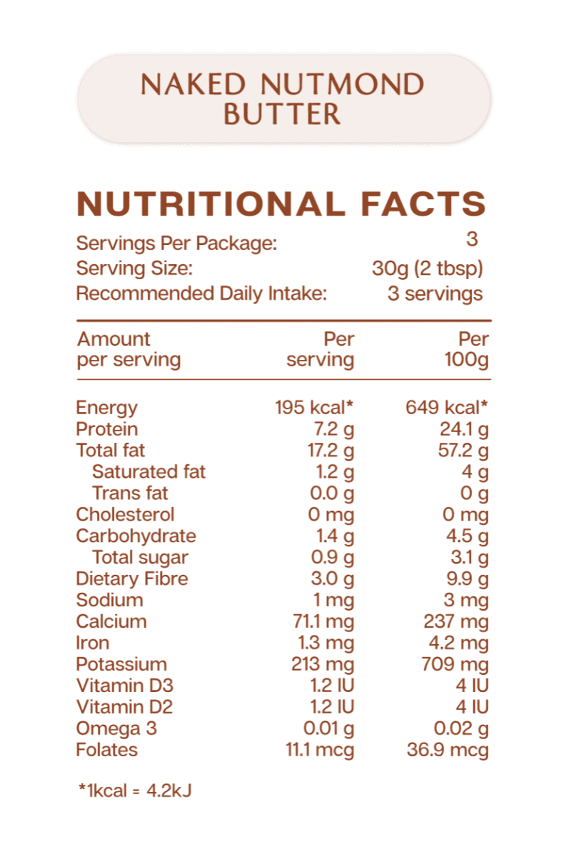 Nutritional Naked NB travel 90 g Naked Nutmond Butter - Travel Size (90 g)